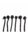 10 Extensions locks crochet cheveux naturel afro crépus couleur