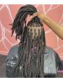10 Extensions locks crochet cheveux naturel afro crépus couleur