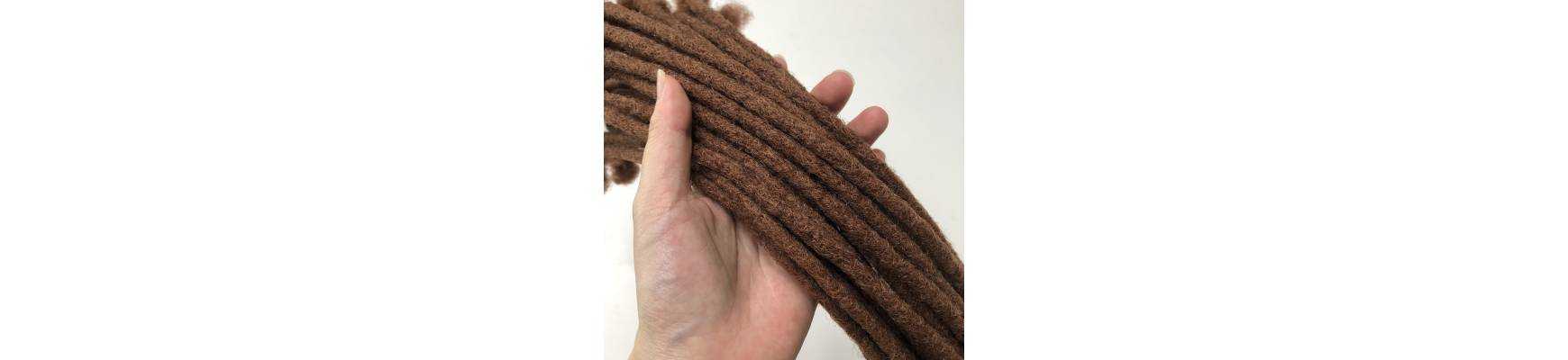 Extensions de locks au crochet en cheveux naturel afro crépus couleur 33 fabriqués a la main