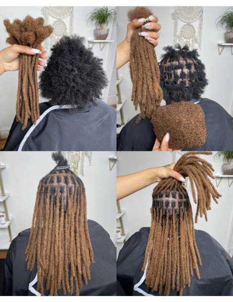 10 Extensions locks crochet en cheveux naturel afro crépus