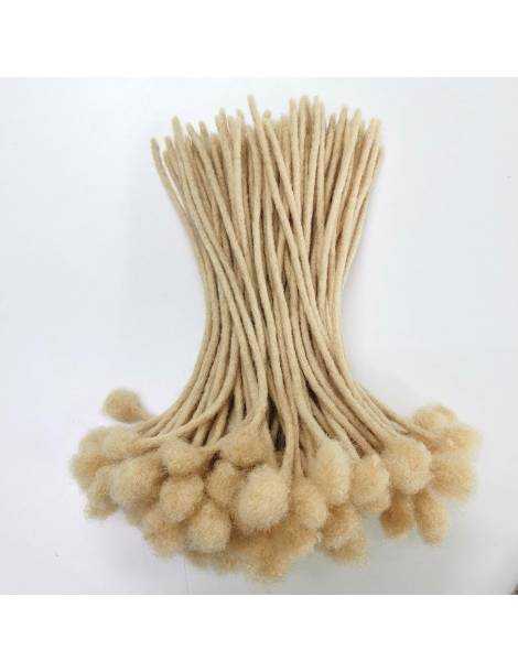 20 Extensions Locks Haken in natürlichen Afro krauses Haar Farbe 22 platinblond handgefertigt Cyrus