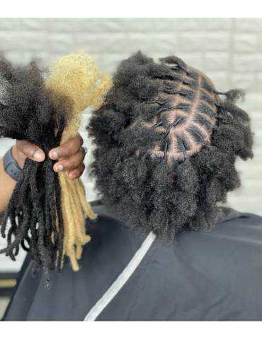 10 Extensions locks crochet en cheveux naturel afro crépus 10 Extensions locks crochet en cheveux naturel afro crépus