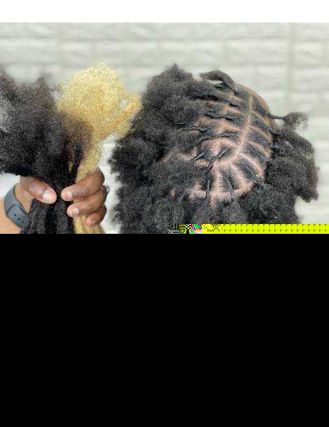 10 Extensions locks crochet en cheveux naturel afro crépus