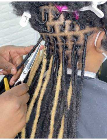 10 Extensions locks crochet en cheveux naturel afro crépus 10 Extensions locks crochet en cheveux naturel afro crépus
