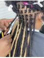 10 Extensions locks crochet en cheveux naturel afro crépus