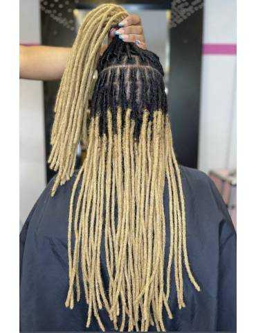 10 Extensions locks crochet en cheveux naturel afro crépus 10 Extensions locks crochet en cheveux naturel afro crépus