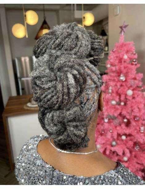 10 Extensions locks crochet cheveux naturel afro crépus couleur