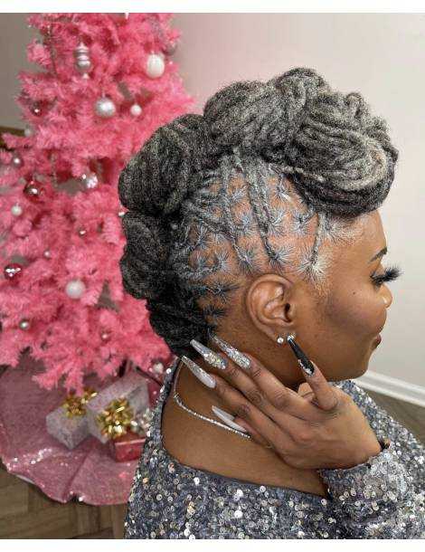 10 Extensions locks crochet cheveux naturel afro crépus couleur