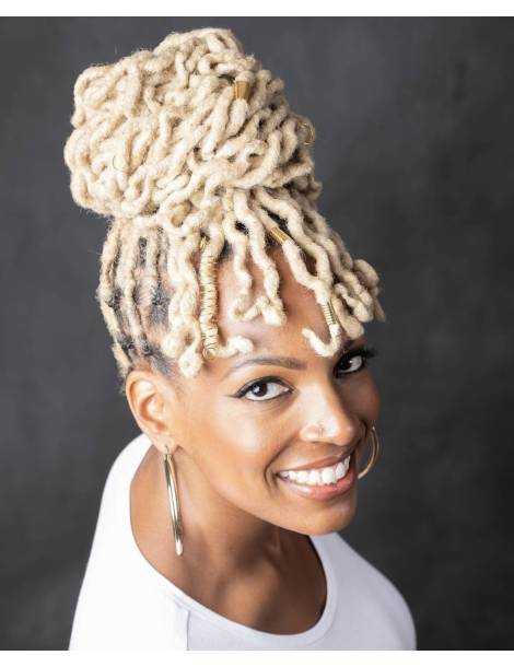 10 Extensions locks crochet cheveux naturel afro crépus couleur