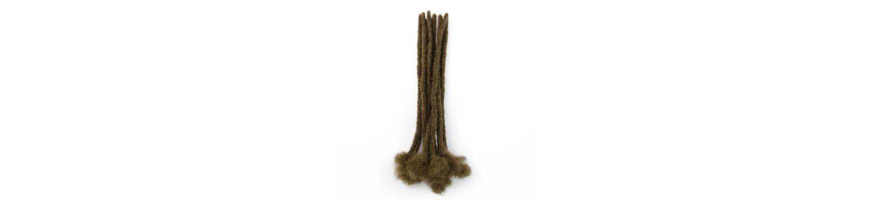 20 Extensions locks crochet cheveux naturel afro crépus couleur 30 Auburn fait main