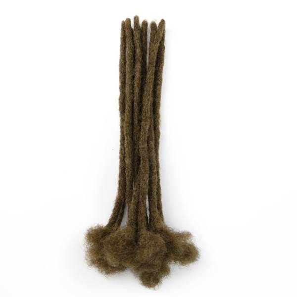 20 Extensions locks crochet cheveux naturel afro crépus couleur 30 Auburn fait main