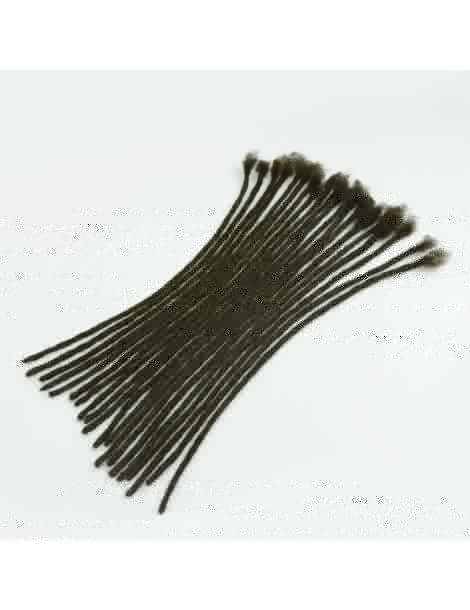 Extensions locks hook natural hair afro frizzy color 4 dark brown handmade