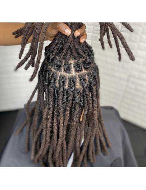 10 Extensions locks crochet cheveux naturel afro crépus couleur