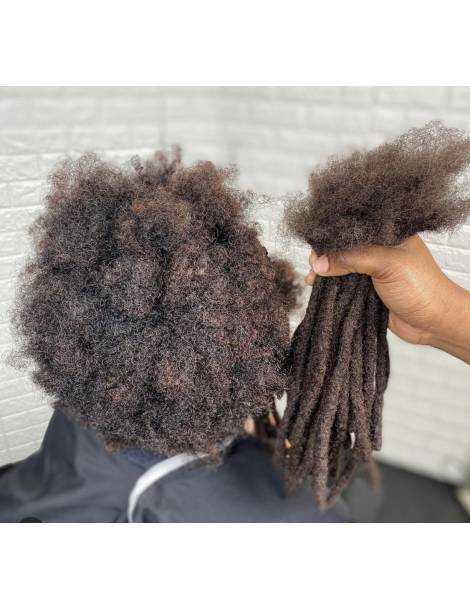 10 Extensions locks crochet cheveux naturel afro crépus couleur