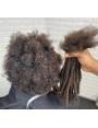 10 Extensions locks crochet cheveux naturel afro crépus couleur