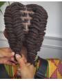 10 Extensions locks crochet cheveux naturel afro crépus couleur