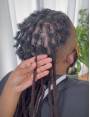 10 Extensions locks crochet cheveux naturel afro crépus couleur