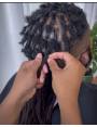 10 Extensions locks crochet cheveux naturel afro crépus couleur