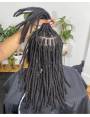 10 Extensions locks crochet cheveux naturel afro crépus couleur