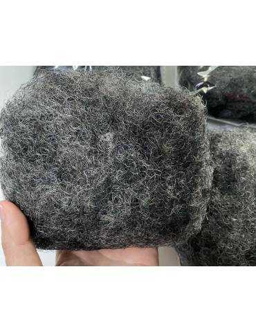 100% Cabello Humano Natural Afro Rastas Cyrus Color Sal y Pimienta