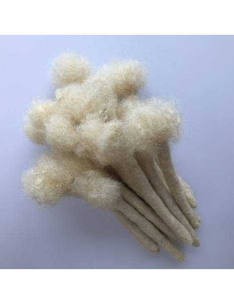 10 Extensions locks crochet en cheveux naturel afro crépus