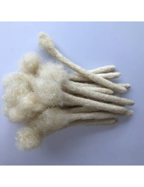 10 Extensions locks crochet en cheveux naturel afro crépus