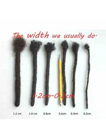 20 Extensions locks crochet en cheveux naturel afro crépus