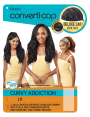 demi perruque lisse mi-long-converti cap curvy addiction outre packaging