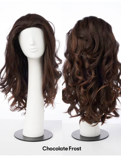 demi perruque lisse mi-long-converti cap curvy addiction outre couleur