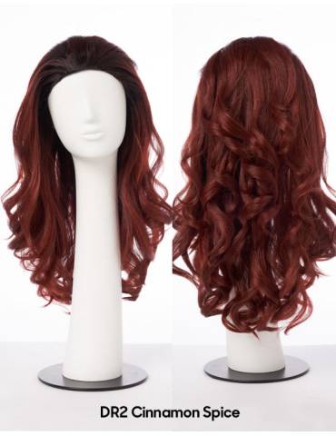 demi perruque lisse mi-long-converti cap curvy addiction outre couleur