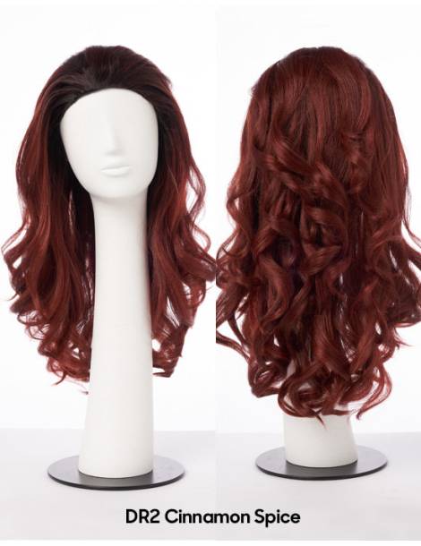 demi perruque lisse mi-long-converti cap curvy addiction outre couleur