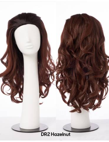 demi perruque lisse mi-long-converti cap curvy addiction outre couleur