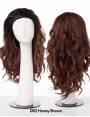 demi perruque lisse mi-long-converti cap curvy addiction outre couleur