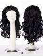 demi perruque lisse mi-long-converti cap curvy addiction outre couleur 1b