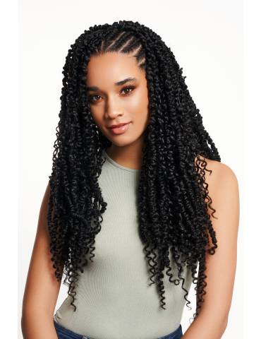 extension cheveux en meches crochet braids couleur châtain 2