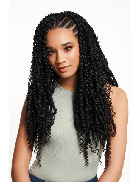 extension cheveux en meches crochet braids couleur châtain 2