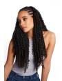 extension cheveux en meches crochet braids couleur châtain fonce 4