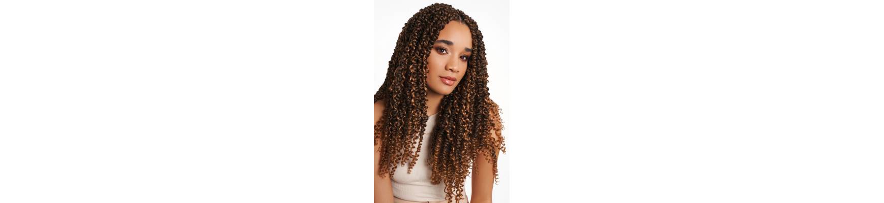extensions cheveux en meches crochet braids couleur T1B/27