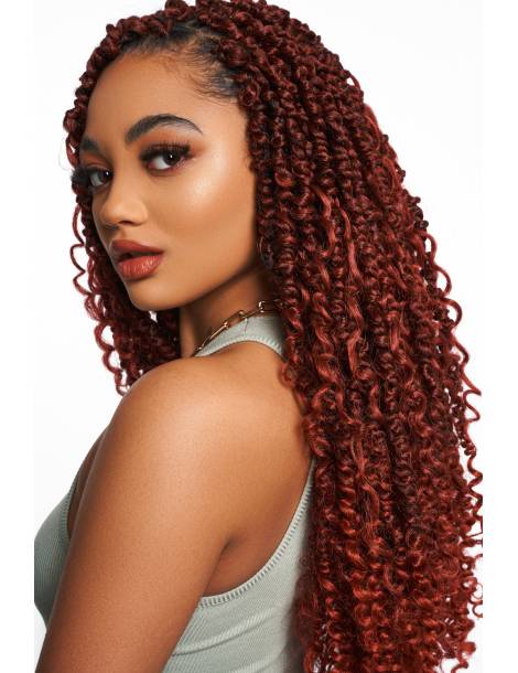 extension cheveux en meches crochet braids couleur T1B/COPPER