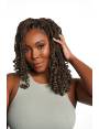 meches pose en crochet braids mi long couleur noir et dore