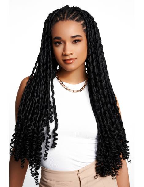 Crochet Braids boucles 20 pouces Bahamas Loose Twist urban couleur noir