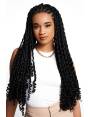 Crochet Braids boucles 20 pouces Bahamas Loose Twist urban couleur noir