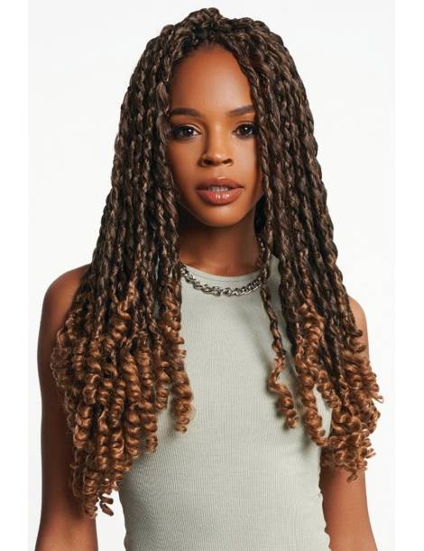 Crochet Braids boucles 20 pouces Bahamas Loose Twist urban couleur T1B/27