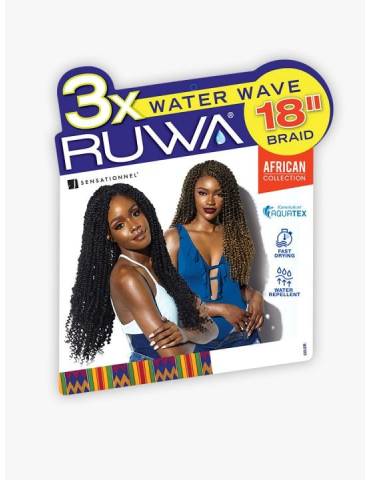mèches pour tresses 3x Ruwa Water Wave African Collection packaging