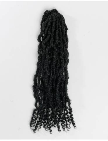 Dochte Falsche Locks für Haken Braids Infinity Locs 18" Farbe 1B Dochte Falsche Locks für Haken Braids Infinity Locs 18" Farbe 1B