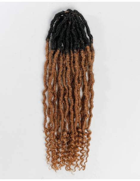Mèches Faux locks pour crochets Braids Infinity Locs 18" couleur 1B/27