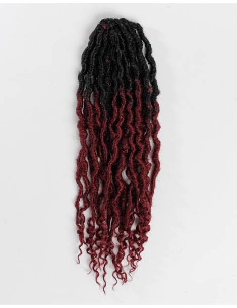 Mèches Faux locks pour crochets Braids Infinity Locs 18" couleur 1B/BG