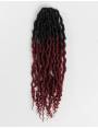 Mèches Faux locks pour crochets Braids Infinity Locs 18" couleur 1B/BG