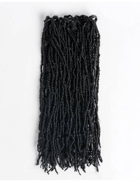 Mèches Faux locks pour crochets braids Micro Locs 12" couleur 1