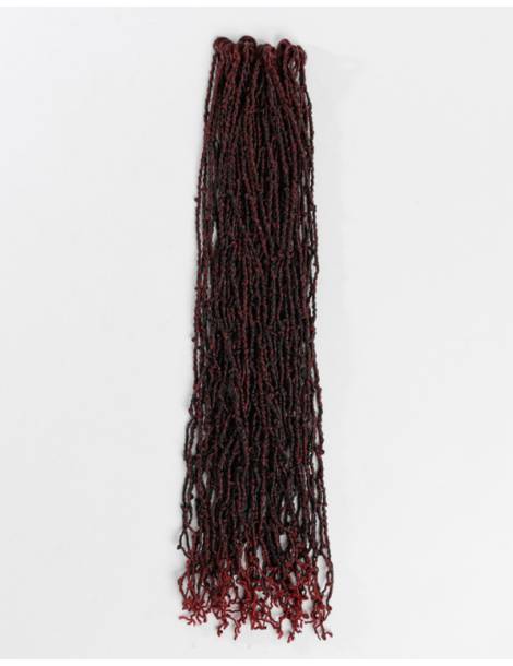 Mèches Faux locks pour crochets Braids Micro Locs 18" couleur SM1B/BG